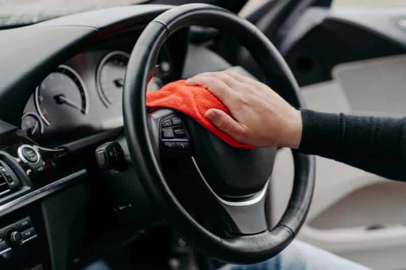 How to clean your steering with steering wheel cleaner