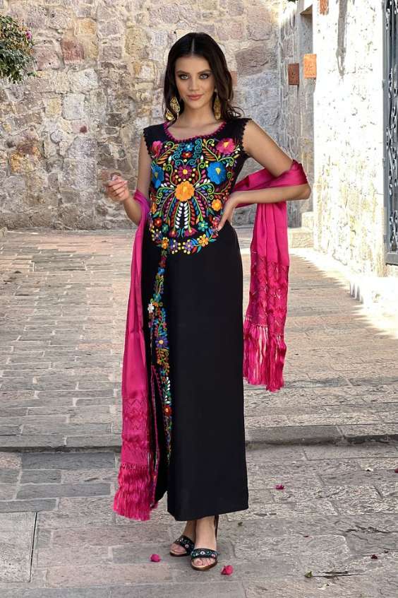 Traditional Mexican Dress - authentic traditional mexican dress