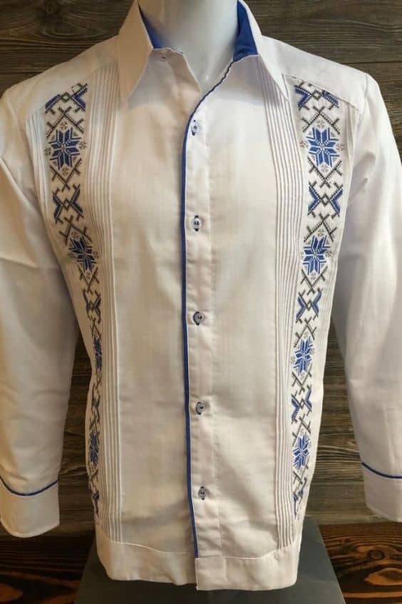 Men Mexican Dress Shirts - traditional mexican shirt