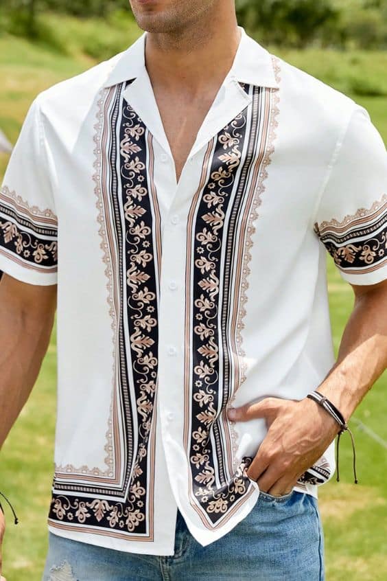 Men Mexican Dress Shirts - traditional mexican shirt mens