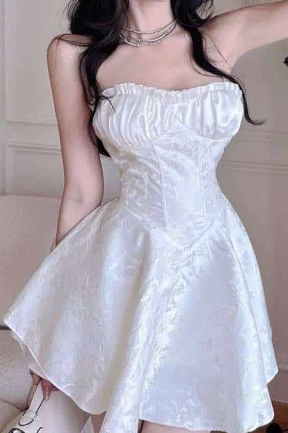 white corset dress - steampunk white corset dress Dance