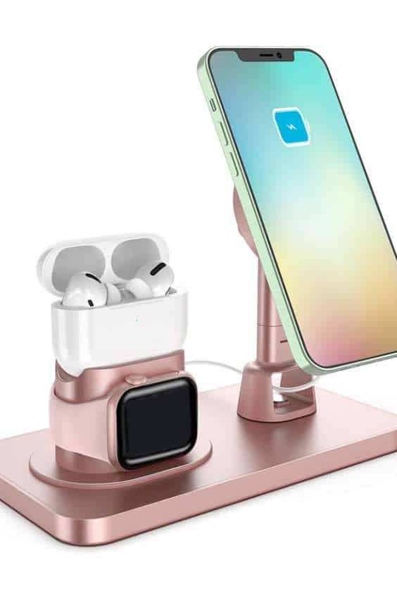Rose Gold 3-in-1 Charging Station