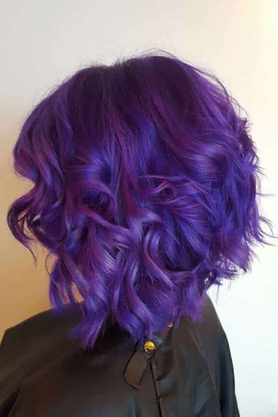 Black and Purple Hair Short - pixie short purple hair