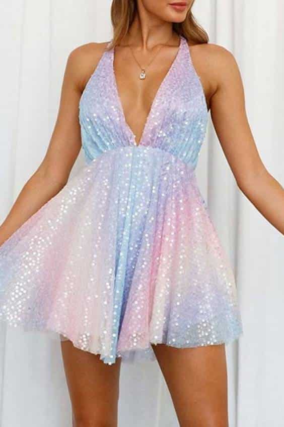 Sparkly Rainbow Dress -  Taylor Swift Outfit
