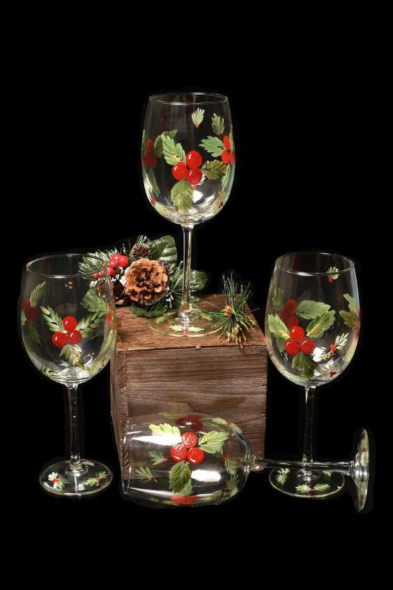 The Christmas Collection Wine Glass