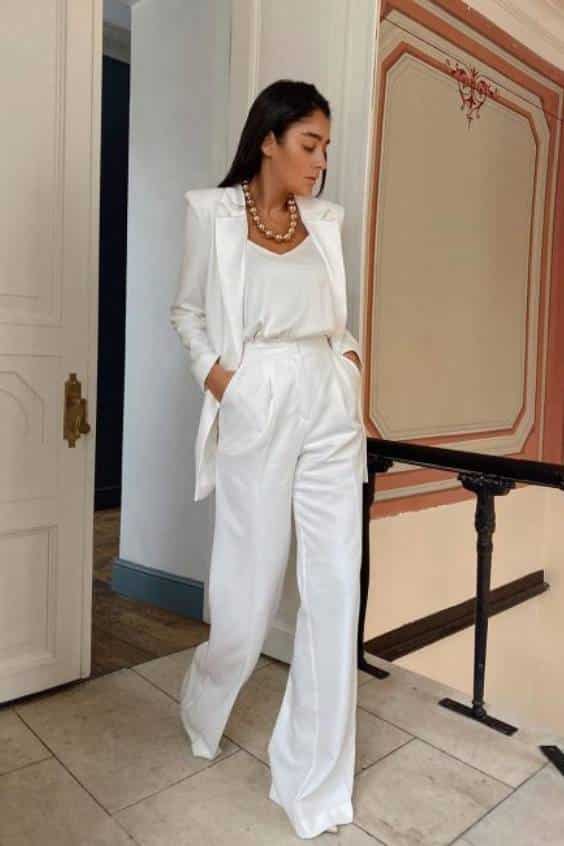 Elegant White Outfit