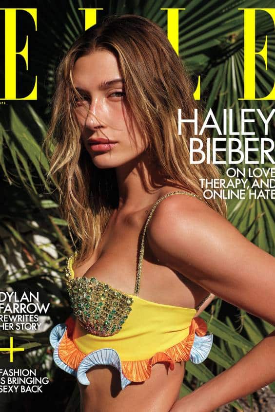 hailey bieber - Elle magazine