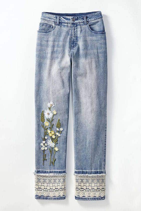 Women's Custom Embroidered Jeans