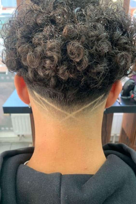 lines haircut taper design