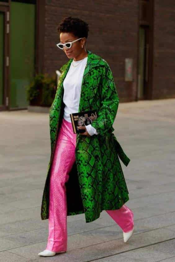 Pink & Green Summer Outfit Black Girl