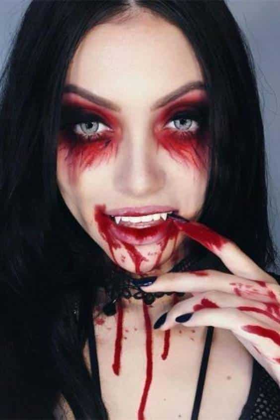 Bloody Vampire Makeup Ideas