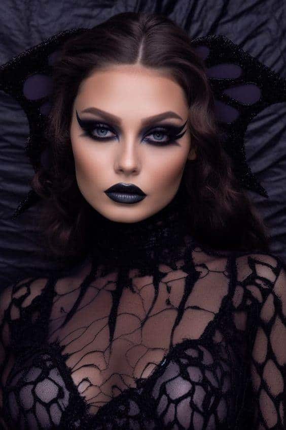 Halloween Batwing Beauty makeup