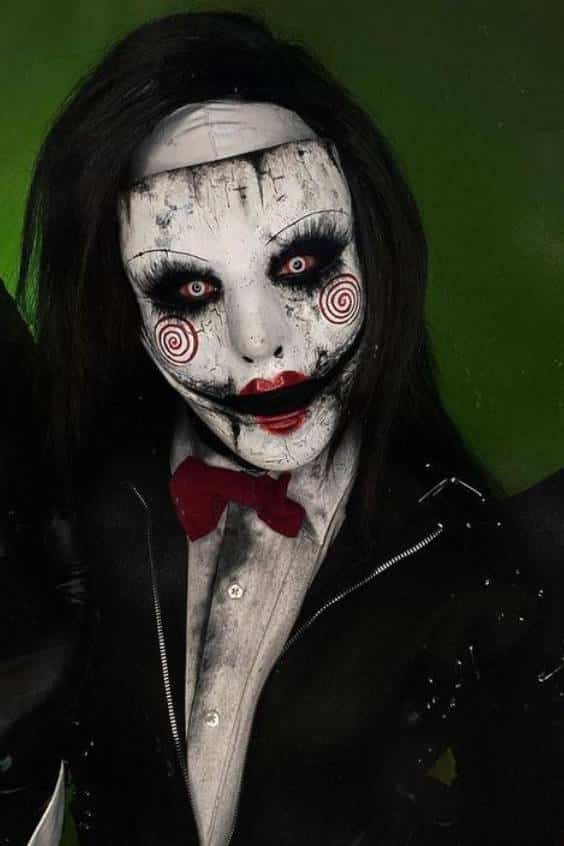 Scary Vampire and joker Makeup