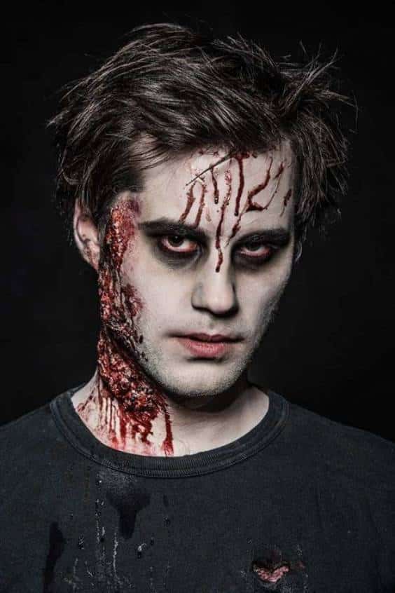 Bloody Halloween Makeup Ideas for Men