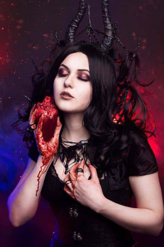 Queen of Heart Vampire Makeup