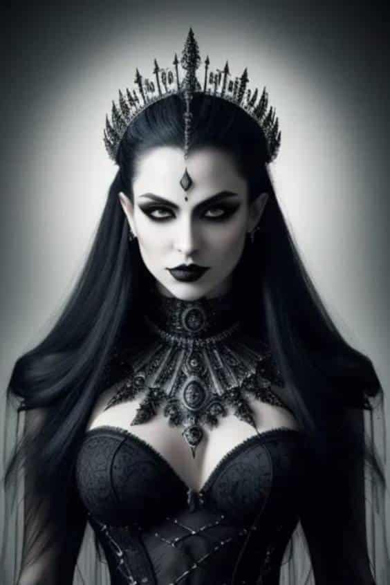 Elegant Vampire woman