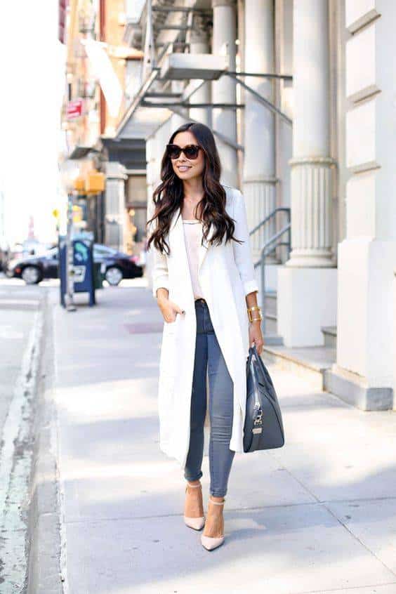 skinny jeans - an Equipment silk cami - silk trench - Givenchy Antigona bag