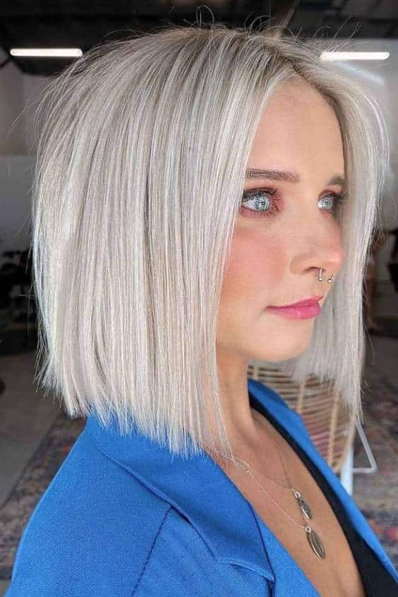 Platinum Blonde Karen Haircut