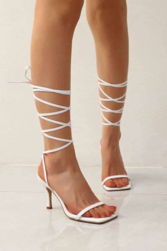 Minimalist Strappy Stiletto Heeled Sandals